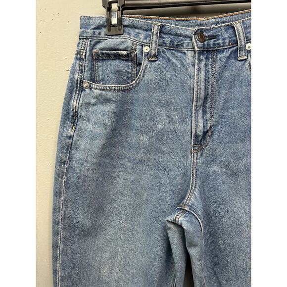 American Eagle Mom Jean Womens Size 8 Regular Jeans Distressed Destroyed Thrash - Picture 13 of 14